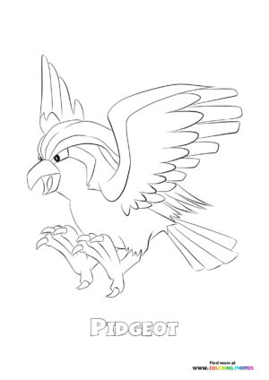 018 Pidgeot - Coloring Pages for kids