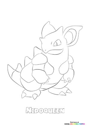 031 Nidoqueen - Coloring Pages for kids