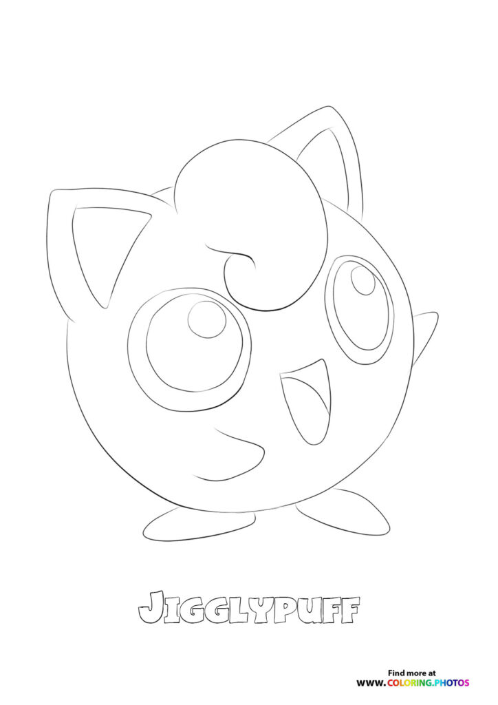 039 Jigglypuff - Coloring Pages for kids