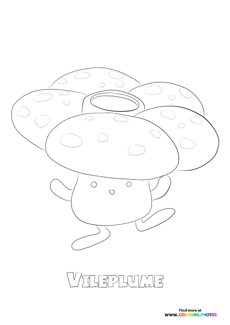 045 Vileplume - Coloring Pages for kids