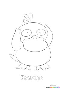 054 Psyduck - Coloring Pages for kids