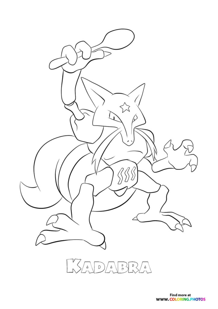 064 Kadabra - Coloring Pages for kids