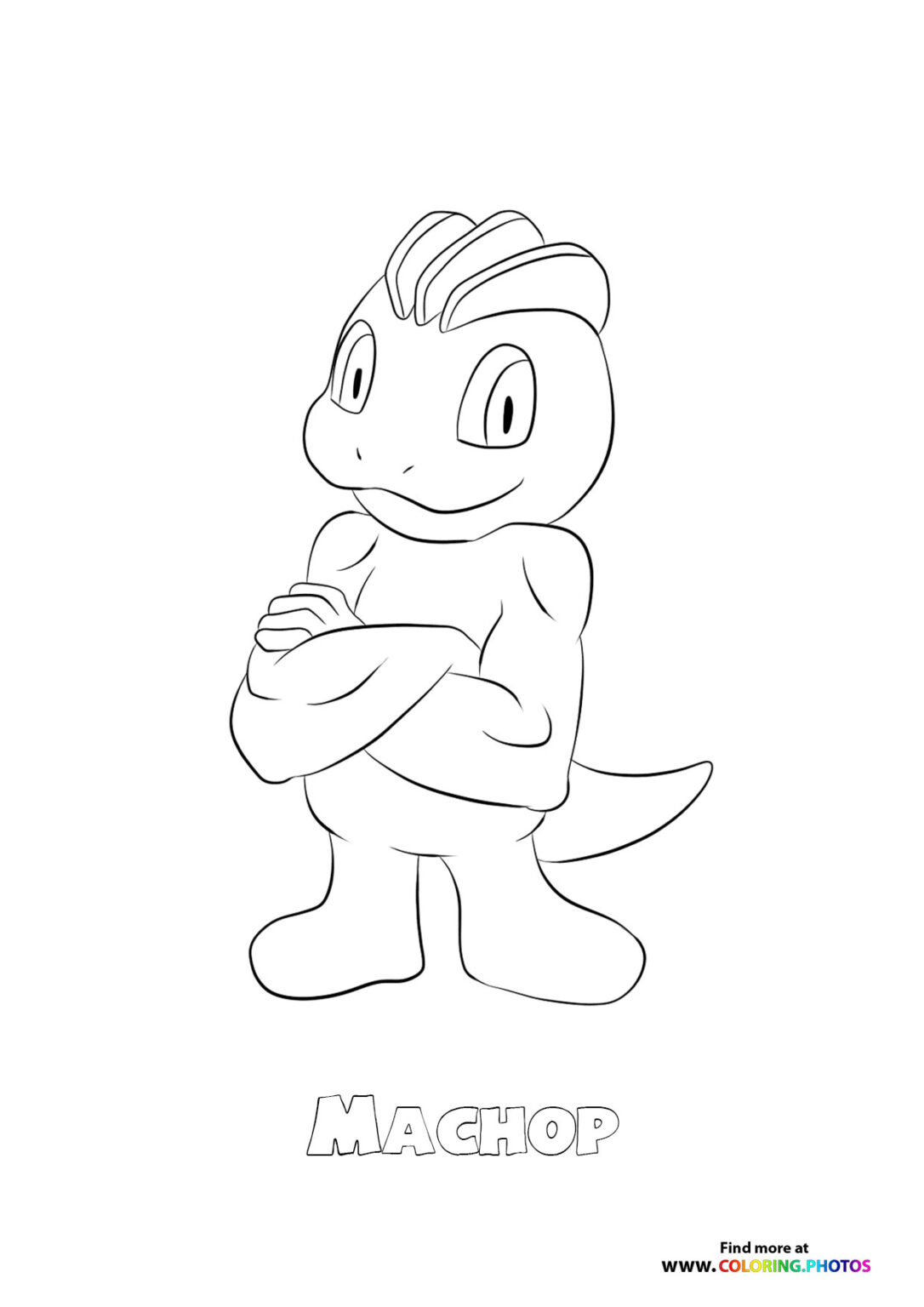 066 Machop - Coloring Pages for kids