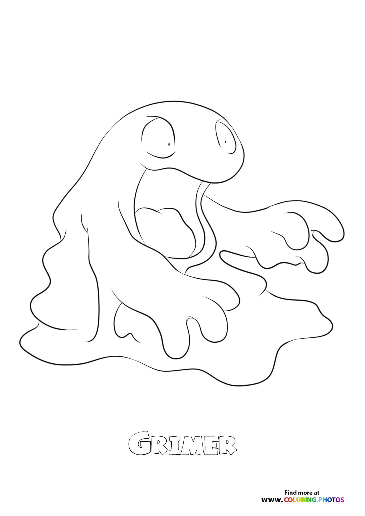 grimer coloring pages printable pokemon