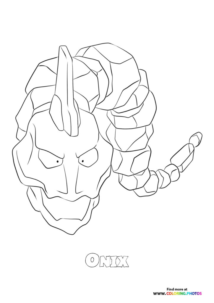 10 Onix Pokémon Coloring Pages for Your Creative Explorations