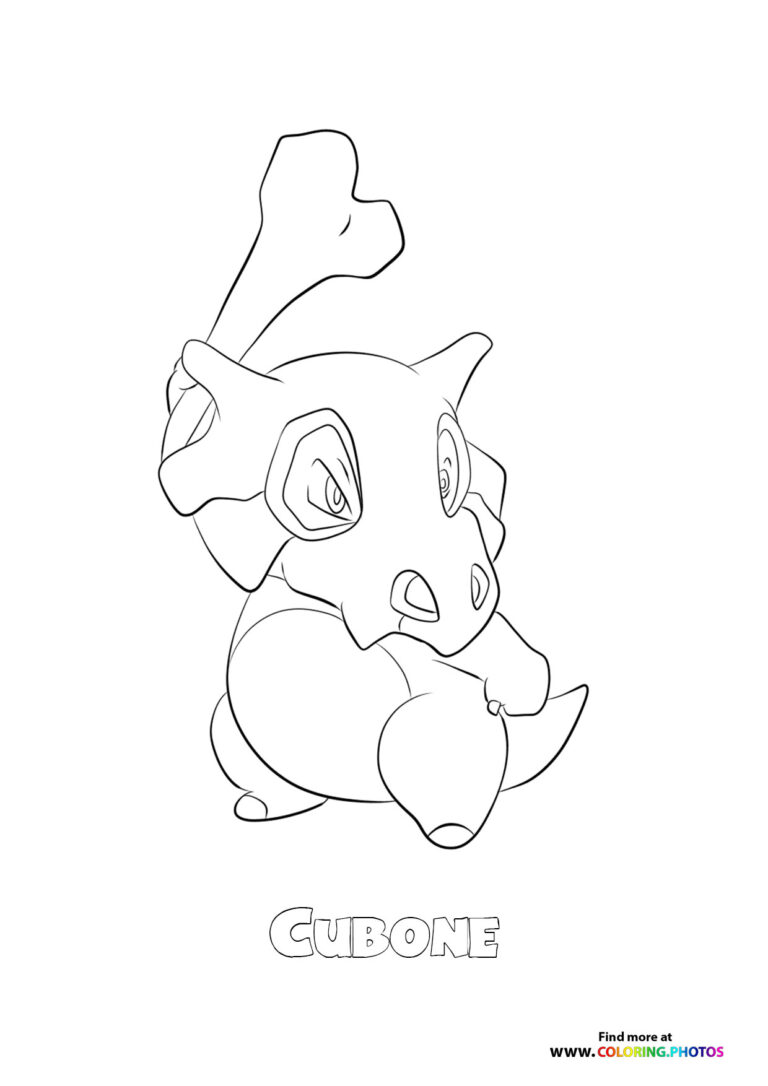 10 Unique Cubone Pokémon Coloring Pages That Will Unleash Your Inner Artist