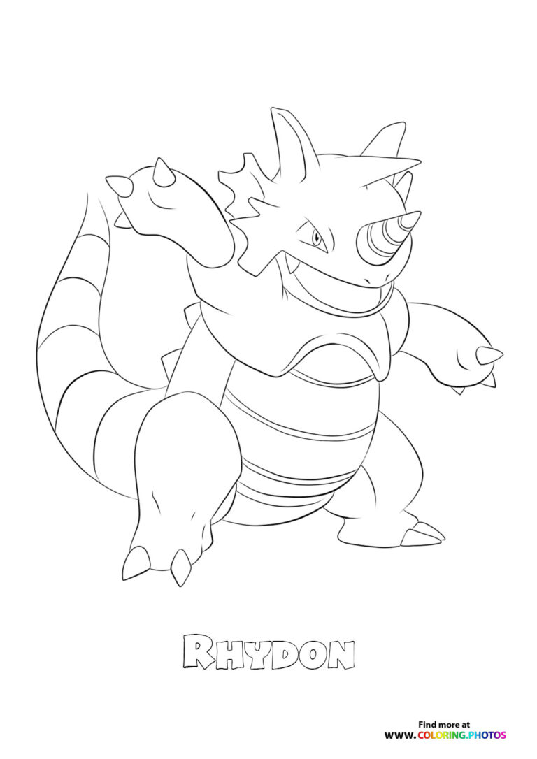 112 Rhydon - Coloring Pages for kids