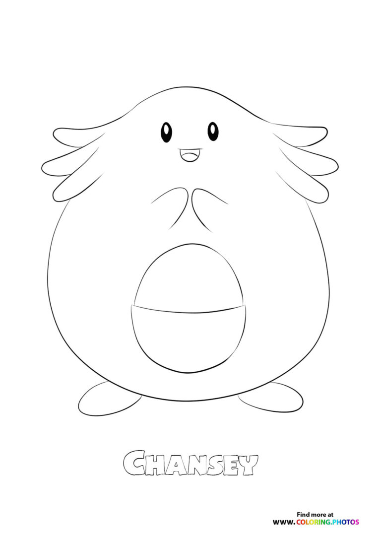 113 Chansey Coloring Pages For Kids