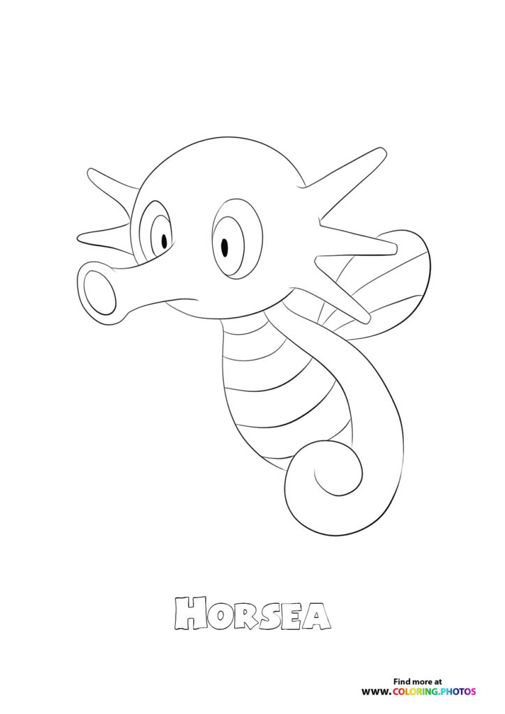 116 Horsea - Coloring Pages for kids