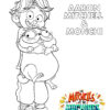 Aaron and Monchi - The Mitchells coloring page