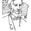 Abraham Lincoln coloring page
