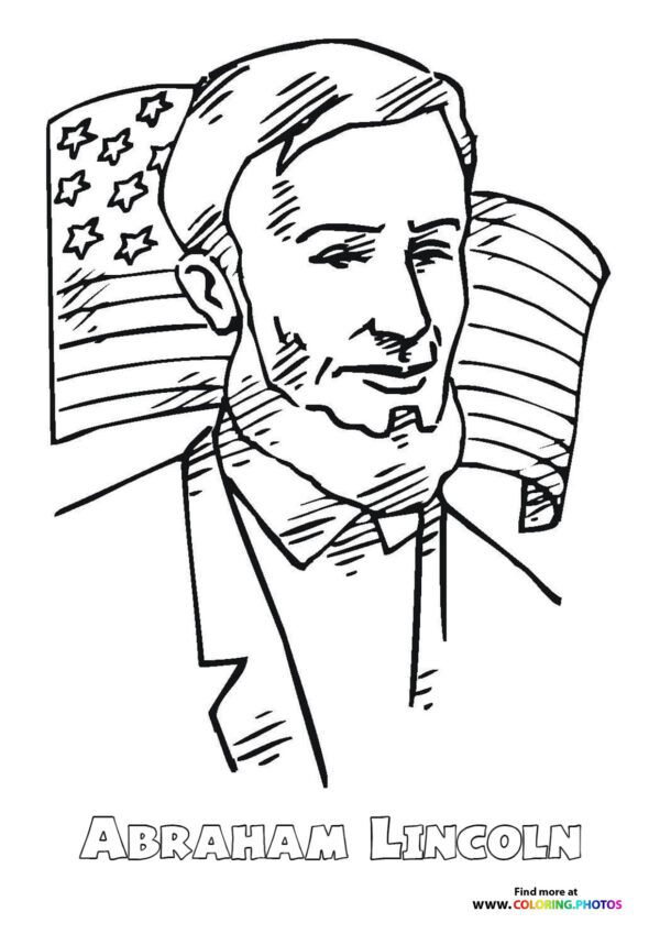 Abraham Lincoln coloring page