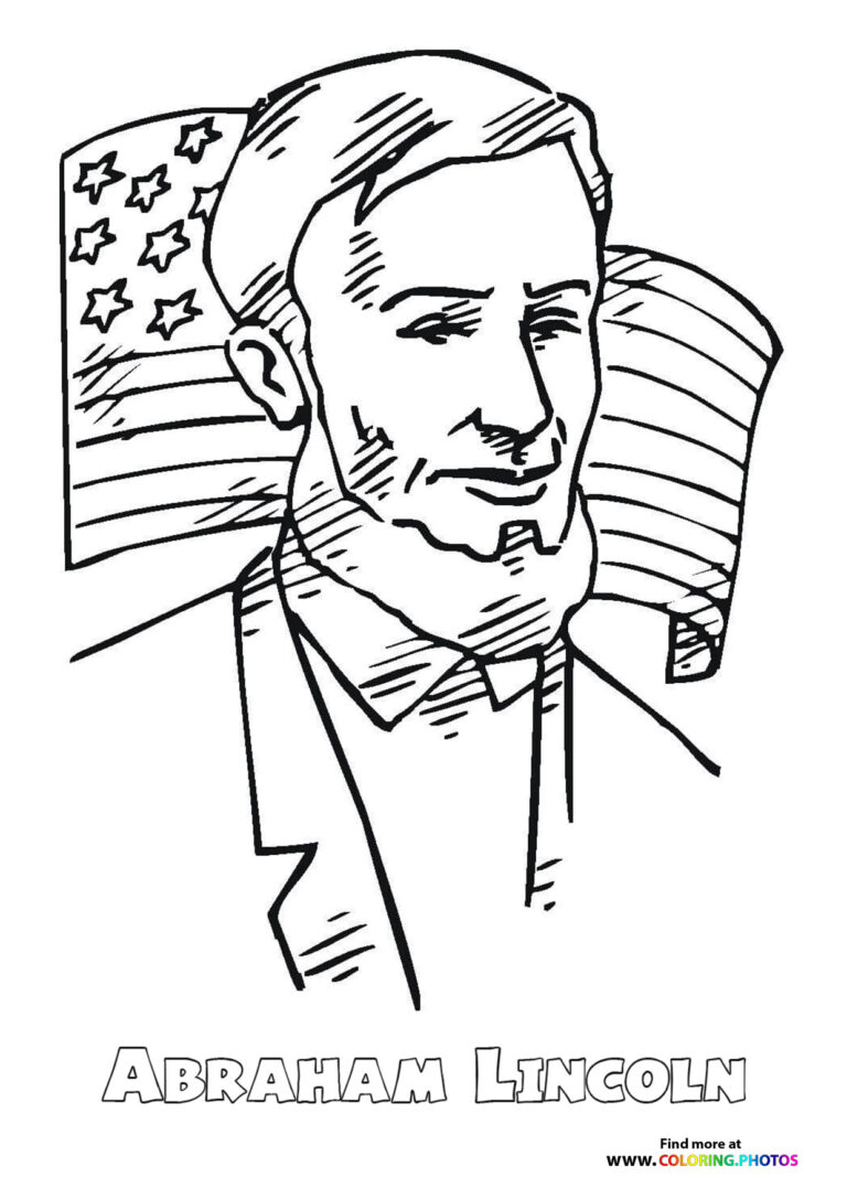 Abraham Lincoln - Coloring Pages for kids