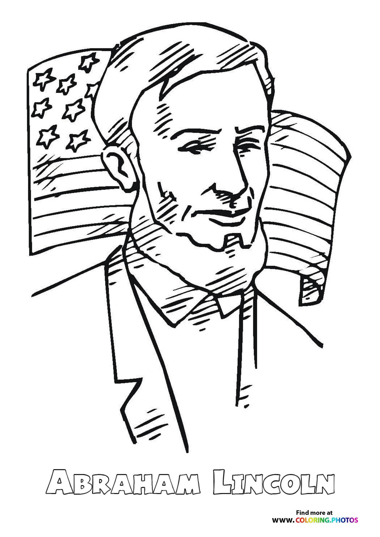 Abraham Lincoln   Coloring Pages for kids