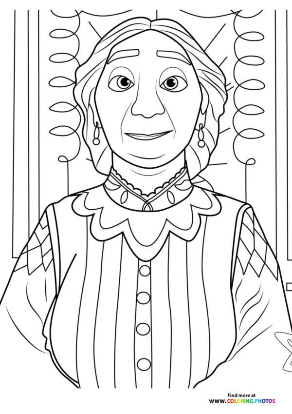 Abuela Alma Madrigal coloring page