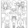 The Addams Family 2 in theatre coloring page