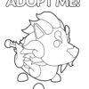 Adopt me Roblox! Guardian Lion coloring page