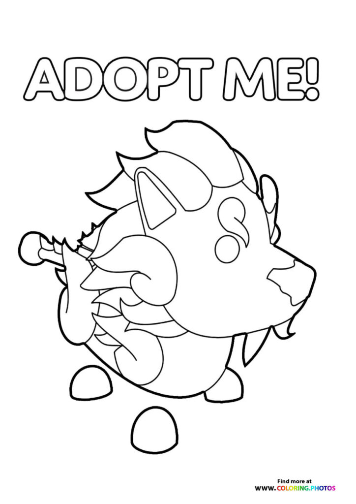 Adopt me Roblox friends - Coloring Pages for kids