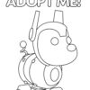 Adopt me Roblox! Robo Dog coloring page