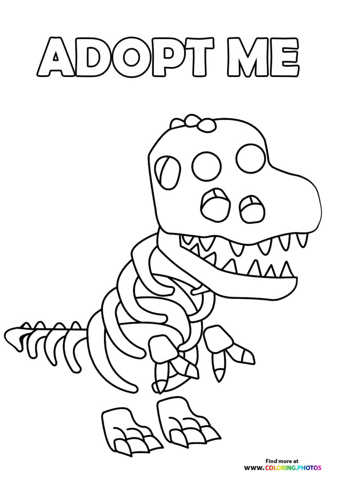 Adopt me Roblox! Zomby Buffalo - Coloring Pages for kids