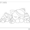 Adopt me Mummy Cats coloring page