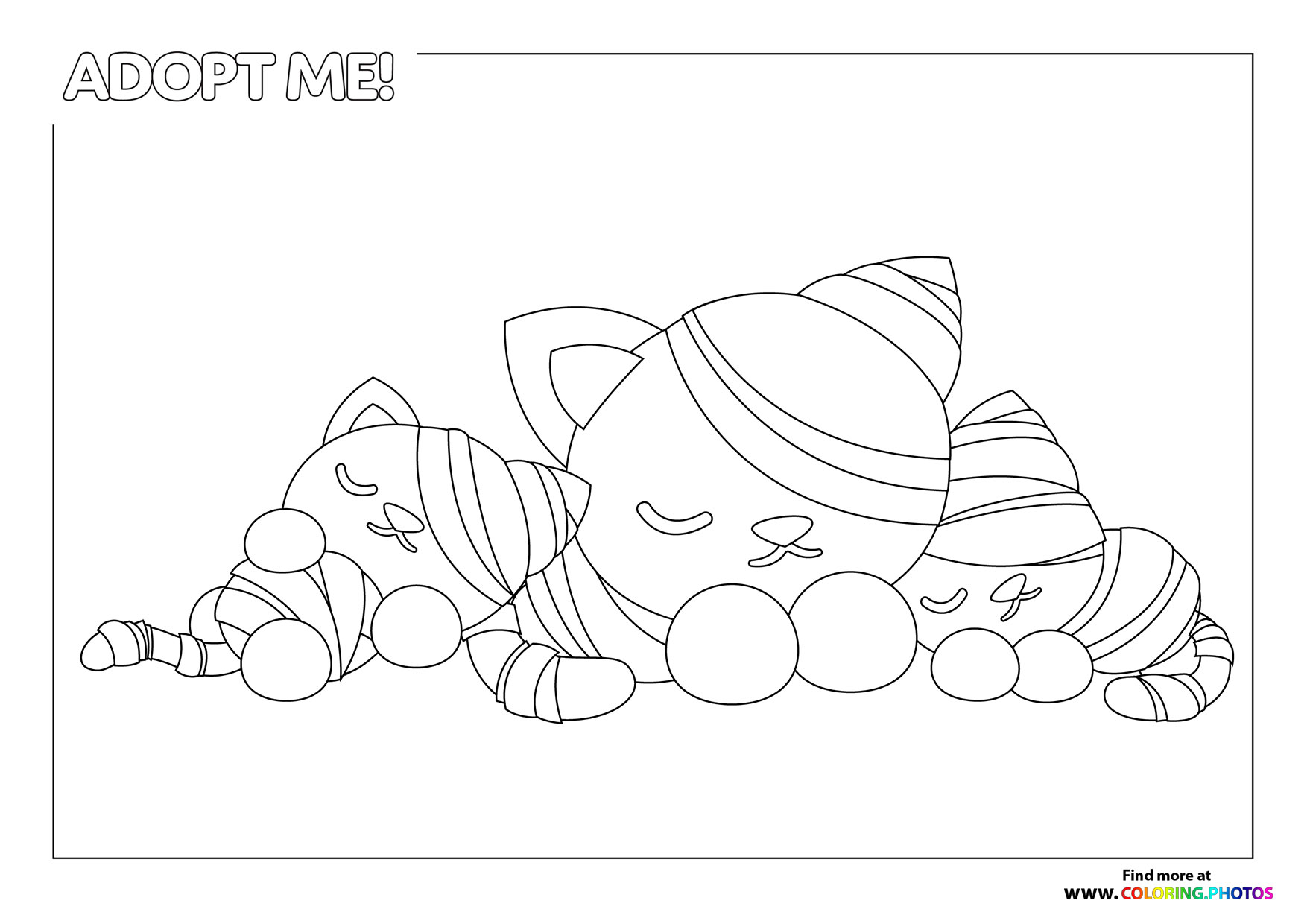 Roblox Adopt Me Coloring Pages Printable