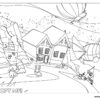 Adopt me House in snow coloring page