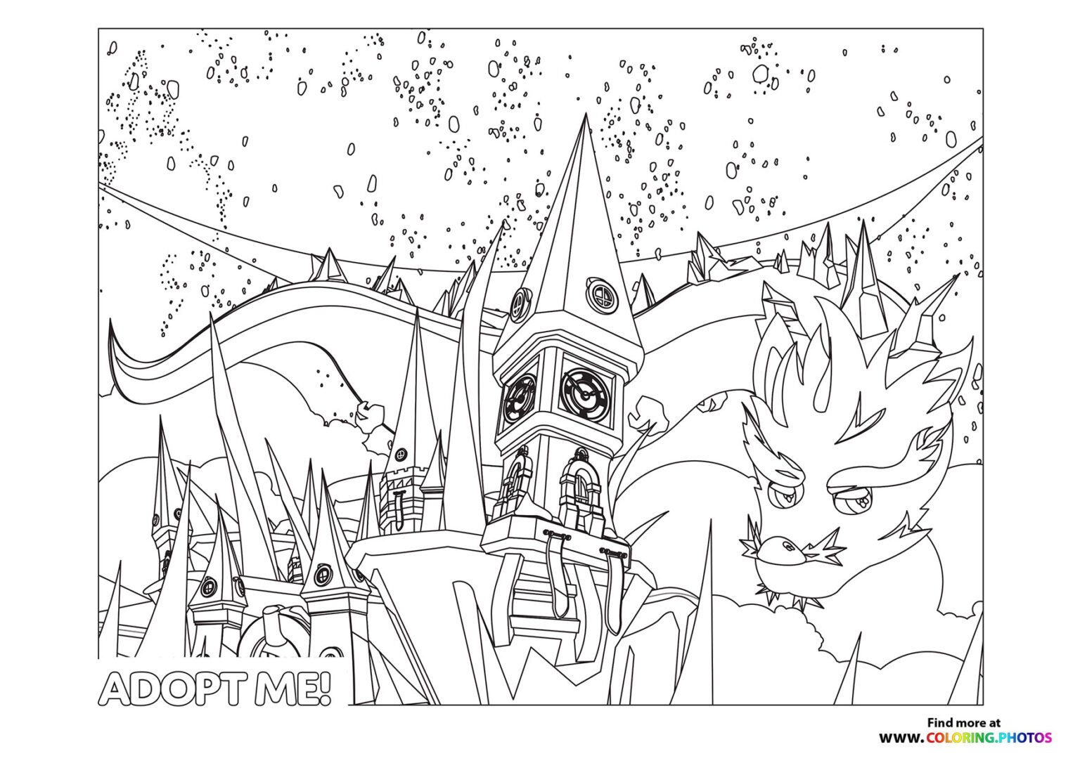 Adopt Me! Roblox coloring pages | Free print or download coloring sheets