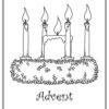 Advent coloring page