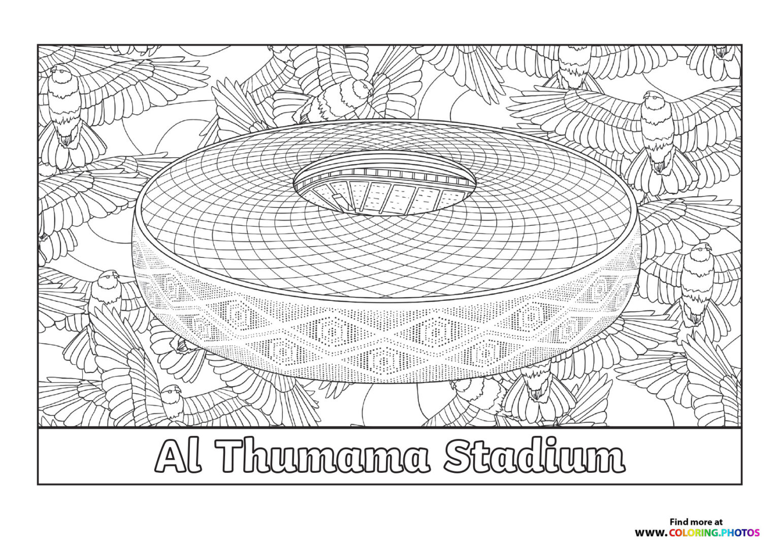 Stadium Coloring Page
