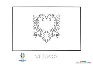 Albania flag Euro 2024