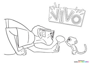 Andres meeting Vivo coloring page