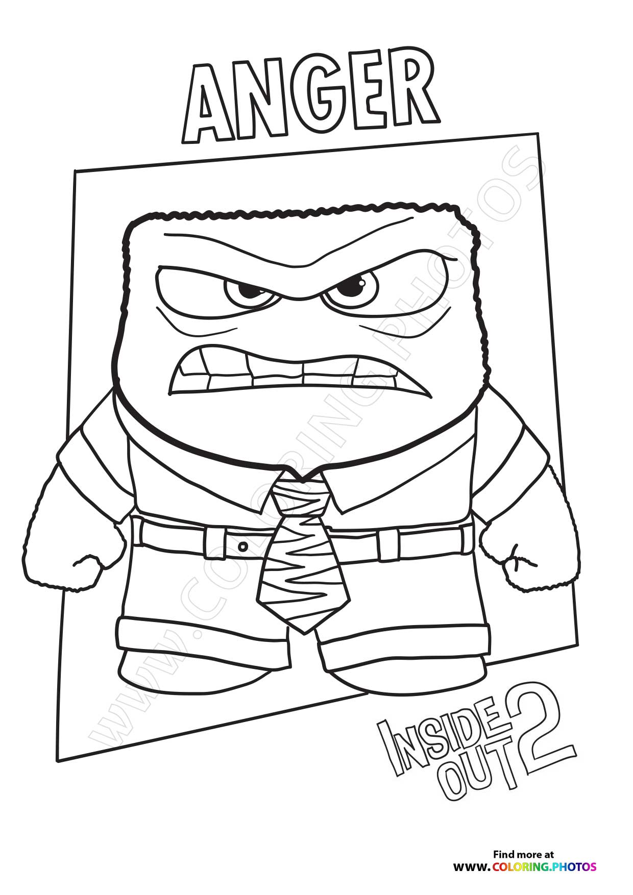 Free Inside Out 2 Coloring Pages - Coloring Pages for kids