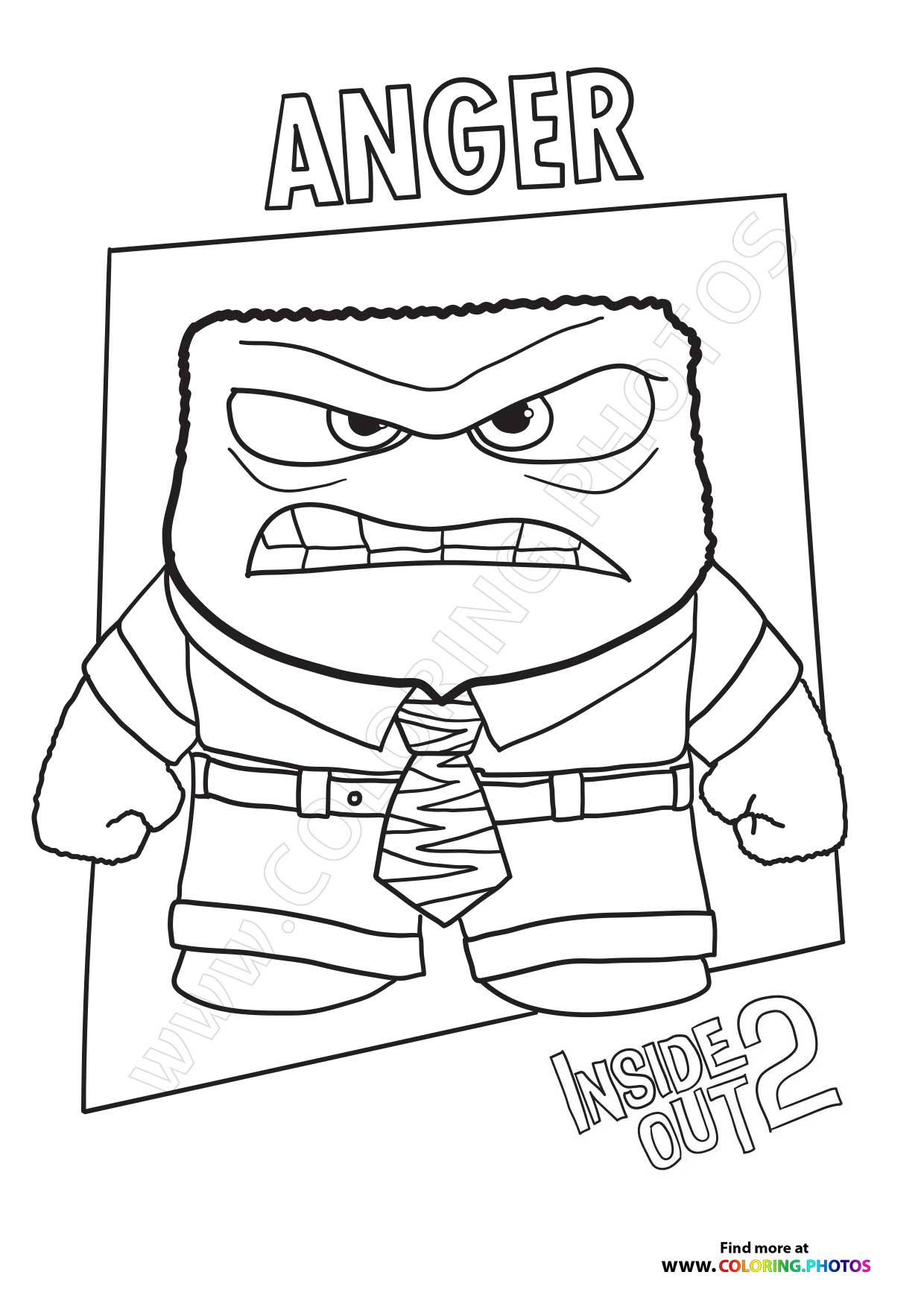 Inside Out Coloring Page Printable Inside Out Coloring Page Printable