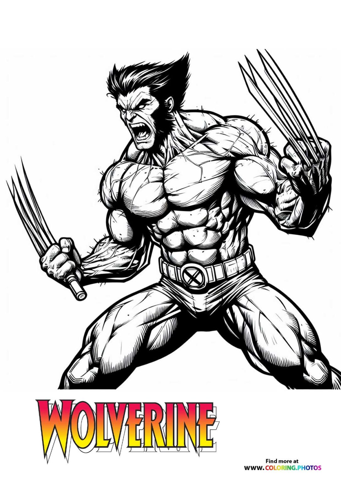 Wolverine Coloring Pages for kids Free and easy print or download Wolverine Coloring Pages for kids Free and easy print or download