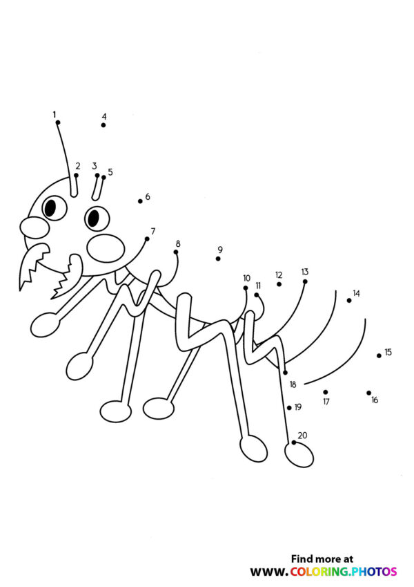 Ant dot the dots worksheet