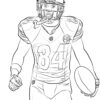 Antonio Brown NFL player coloring page