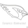 Arizona Cardinals NFL logo coloring page