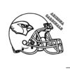 Arizona Cardinals NFL helmet coloring page