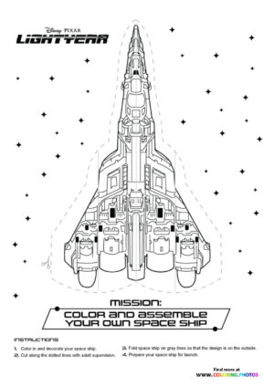 Assemble Lightyear space ship