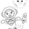 Astronaut dot the dots worksheet