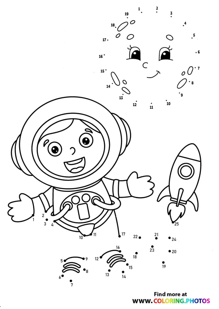 Dot to dots Worksheets for kids Free print, connect and color