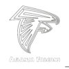 Atlanta Falcons NFL logo coloring page