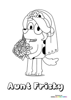 Aunt Frisky from Bluey