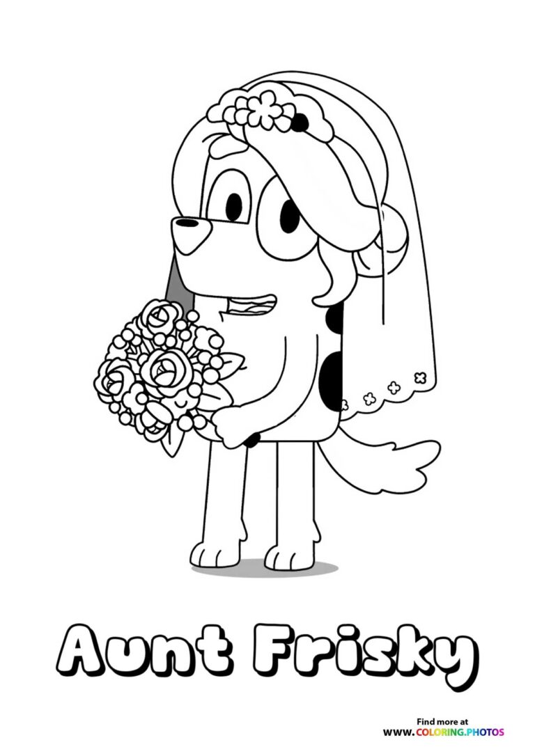 Muffin from Bluey - Coloring Pages for kids