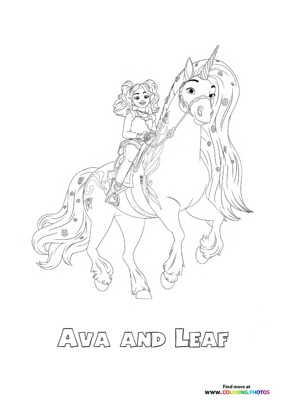 Unicorn Academy Coloring Pages for kids Unicorn Academy Coloring Pages for kids