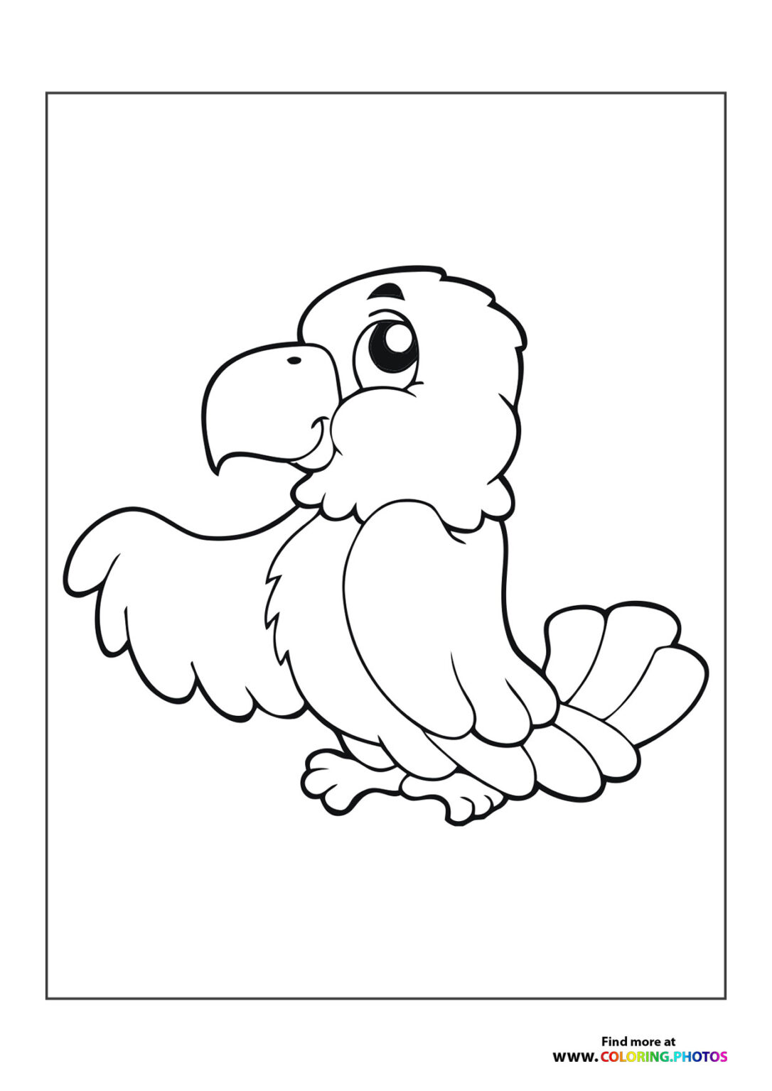 Baby eagle - Coloring Pages for kids