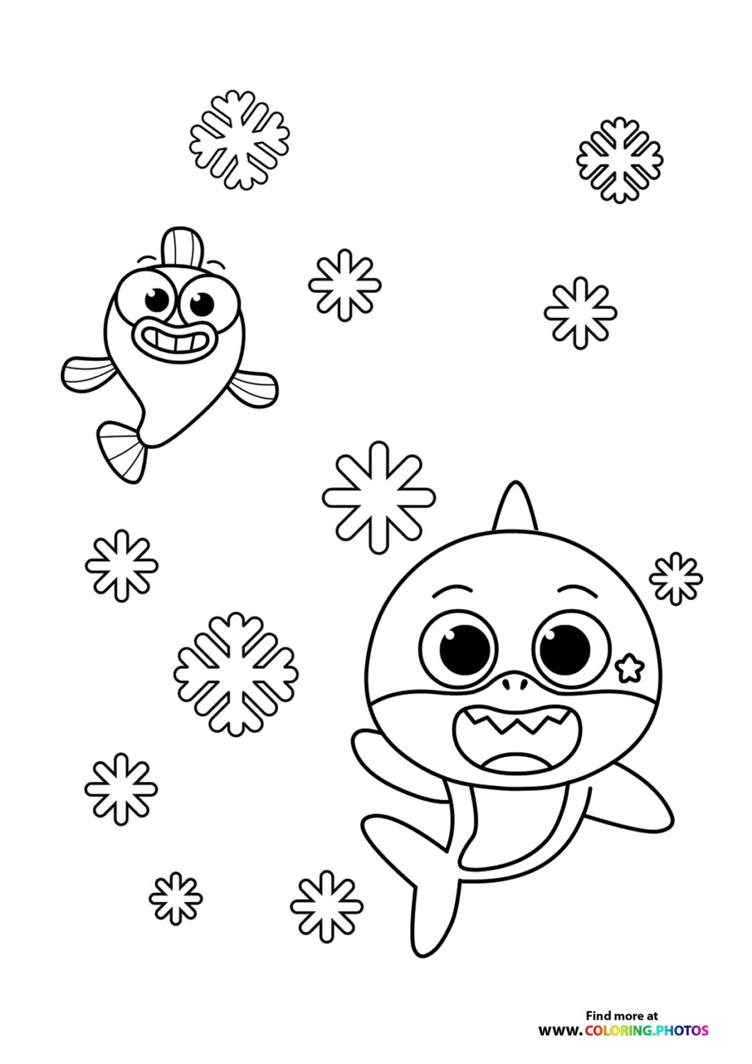 Baby Shark - Coloring Pages For Kids | 100% Free Print Or Download