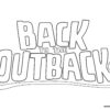 Back to the outback logo coloring page