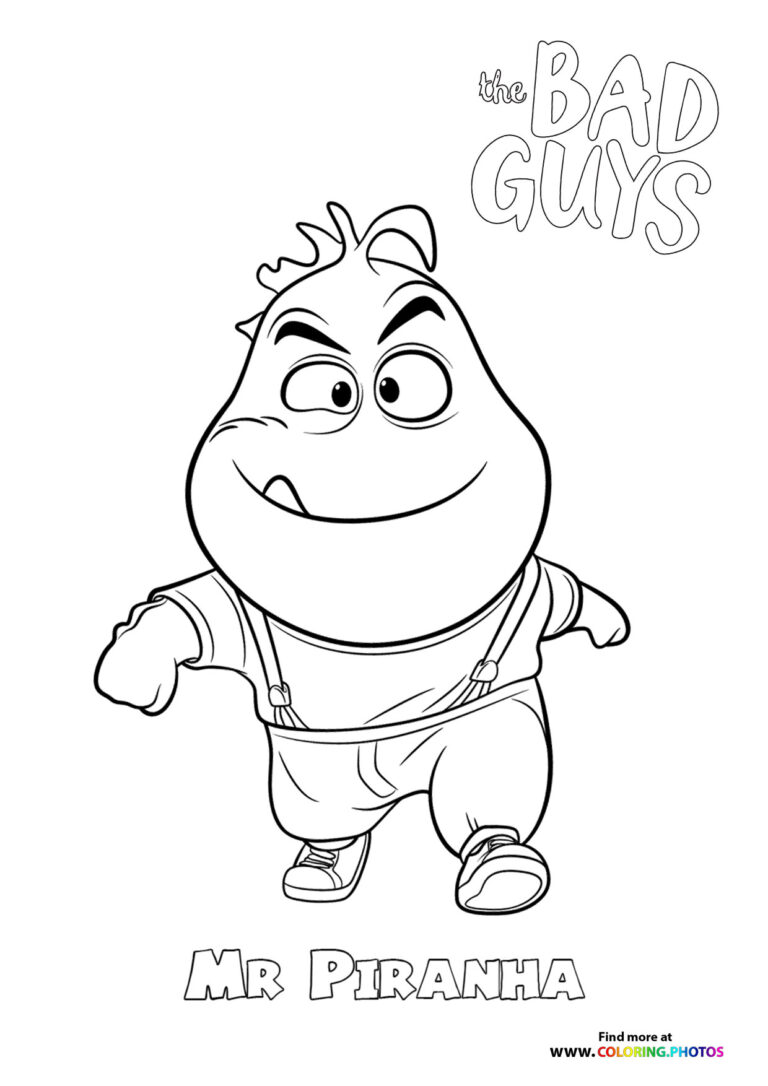 The Bad Guys - Coloring Pages for kids | Free and easy print or download